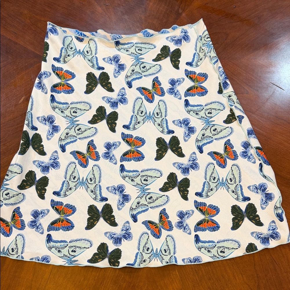 Chic Butterfly Print A-Line‎ Skirt